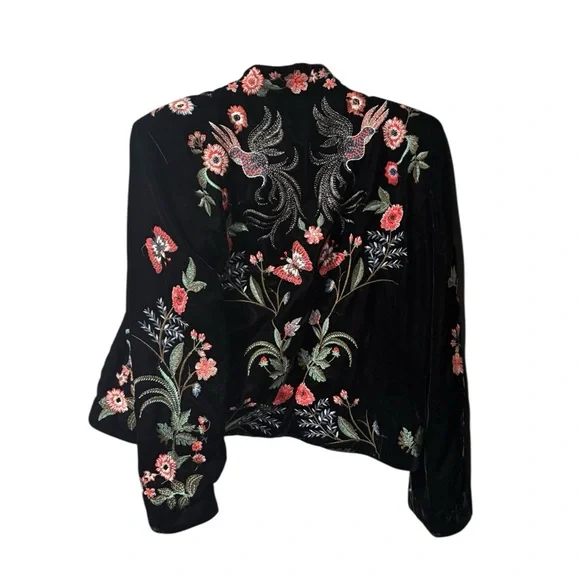Zara Floral Embroidered Blazer - Picture 8 of 13
